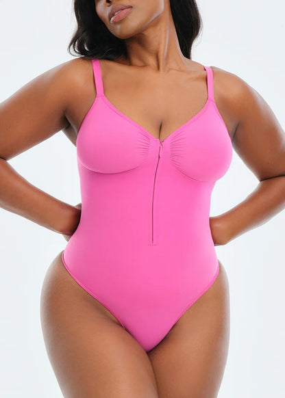 Wendy Front Zip Bodysuit Thong